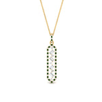 Load image into Gallery viewer, floating-emerald-hexagon-pendant-necklace-in-FDPD10420GEMGR-NL-YG
