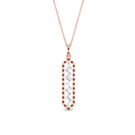 Load image into Gallery viewer, floating-orange-sapphire-hexagon-pendant-necklace-in-FDPD10420GSAOR-NL-RG
