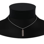 Load image into Gallery viewer, floating-orange-sapphire-hexagon-pendant-necklace-in-FDPD10420GSAOR-NL-WG
