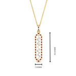 Load image into Gallery viewer, floating-orange-sapphire-hexagon-pendant-necklace-in-FDPD10420GSAOR-NL-YG
