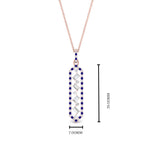 Load image into Gallery viewer, floating-sapphire-hexagon-pendant-necklace-in-FDPD10420GSABL-NL-RG
