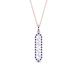 Load image into Gallery viewer, floating-sapphire-hexagon-pendant-necklace-in-FDPD10420GSABL-NL-RG
