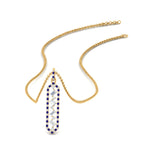 Load image into Gallery viewer, floating-sapphire-hexagon-pendant-necklace-in-FDPD10420GSABL-NL-YG
