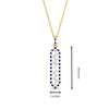 Load image into Gallery viewer, floating-sapphire-hexagon-pendant-necklace-in-FDPD10420GSABL-NL-YG