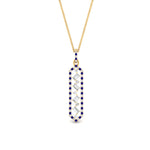 Load image into Gallery viewer, floating-sapphire-hexagon-pendant-necklace-in-FDPD10420GSABL-NL-YG
