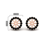 Load image into Gallery viewer, floral-black-dimaond-earrings-jacket-for-3-carat-stud-in-rose-gold-fdear11307gblackangle1-0-65ct-nl-rg.jpg