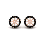 Load image into Gallery viewer, floral-black-dimaond-earrings-jacket-for-3-carat-stud-in-rose-gold-fdear11307gblackangle1-0-65ct-nl-rg.jpg
