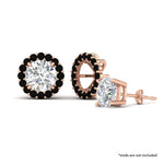 Load image into Gallery viewer, floral-black-dimaond-earrings-jacket-for-3-carat-stud-in-rose-gold-fdear11307gblackangle1-0-65ct-nl-rg.jpg