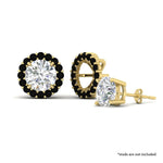Load image into Gallery viewer, floral-black-dimaond-earrings-jacket-for-3-carat-stud-in-yellow-gold-fdear11307gblackangle1-0-65ct-nl-yg.jpg