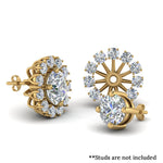 Load image into Gallery viewer, floral-diamond-earring-jackets-for-studs-in-yellow-gold-FDEAR893ANGLE1-NL-YG.jpg
