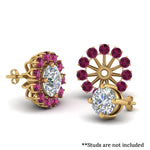 Load image into Gallery viewer, floral-diamond-earring-jackets-for-studs-with-pink-sapphire-in-yellow-gold-FDEAR893GSADRPIANGLE1-NL-YG.jpg
