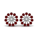 Load image into Gallery viewer, floral-diamond-earring-jackets-for-studs-with-ruby-in-white-gold-FDEAR893GRUDRANGLE1-NL-WG.jpg
