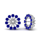 Load image into Gallery viewer, floral-diamond-earring-jackets-for-studs-with-sapphire-in-white-gold-FDEAR893GSABLANGLE1-NL-WG.jpg
