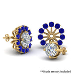 Load image into Gallery viewer, floral-diamond-earring-jackets-for-studs-with-sapphire-in-yellow-gold-FDEAR893GSABLANGLE1-NL-YG.jpg

