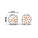 Load image into Gallery viewer, floral-diamond-earrings-jacket-for-3-carat-stud-in-rose-gold-fdear11307angle1-0-65ct-nl-rg.jpg