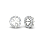 Load image into Gallery viewer, floral-diamond-earrings-jacket-for-3-carat-stud-in-white-gold-fdear11307angle1-0-65ct-nl-wg.jpg