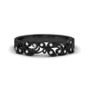 Load image into Gallery viewer, floral-diamond-wedding-anniversary-band-in-black-gold-FD11261BANGLE3-NL-BG.jpg