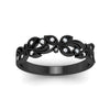 Load image into Gallery viewer, floral-diamond-wedding-anniversary-band-in-black-gold-FD11261BANGLE3-NL-BG.jpg