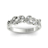 Load image into Gallery viewer, floral-diamond-wedding-anniversary-band-in-white-gold-FD11261BANGLE3-NL-WG.jpg