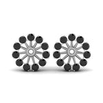 Load image into Gallery viewer, floral-earring-jackets-for-studs-with-black-diamond-in-white-gold-FDEAR893GBLACKANGLE1-NL-WG.jpg
