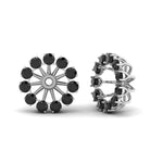 Load image into Gallery viewer, floral-earring-jackets-for-studs-with-black-diamond-in-white-gold-FDEAR893GBLACKANGLE1-NL-WG.jpg
