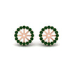Load image into Gallery viewer, floral-emerald-earrings-jacket-for-3-carat-stud-in-rose-gold-fdear11307gemgrangle1-0-65ct-nl-rg.jpg