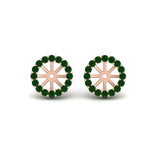 Load image into Gallery viewer, floral-emerald-earrings-jacket-for-3-carat-stud-in-rose-gold-fdear11307gemgrangle1-0-65ct-nl-rg.jpg