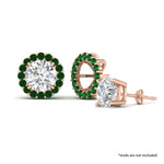 Load image into Gallery viewer, floral-emerald-earrings-jacket-for-3-carat-stud-in-rose-gold-fdear11307gemgrangle1-0-65ct-nl-rg.jpg