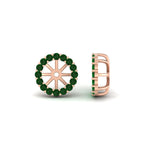 Load image into Gallery viewer, floral-emerald-earrings-jacket-for-3-carat-stud-in-rose-gold-fdear11307gemgrangle1-0-65ct-nl-rg.jpg