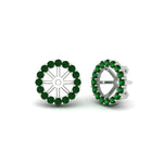 Load image into Gallery viewer, floral-emerald-earrings-jacket-for-3-carat-stud-in-white-gold-fdear11307gemgrangle1-0-65ct-nl-wg.jpg
