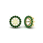 Load image into Gallery viewer, floral-emerald-earrings-jacket-for-3-carat-stud-in-yellow-gold-fdear11307gemgrangle1-0-65ct-nl-yg.jpg