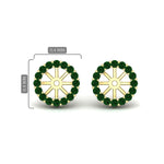 Load image into Gallery viewer, floral-emerald-earrings-jacket-for-3-carat-stud-in-yellow-gold-fdear11307gemgrangle1-0-65ct-nl-yg.jpg