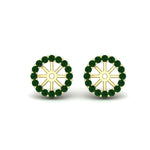 Load image into Gallery viewer, floral-emerald-earrings-jacket-for-3-carat-stud-in-yellow-gold-fdear11307gemgrangle1-0-65ct-nl-yg.jpg