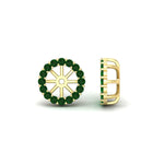 Load image into Gallery viewer, floral-emerald-earrings-jacket-for-3-carat-stud-in-yellow-gold-fdear11307gemgrangle1-0-65ct-nl-yg.jpg