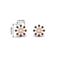 Thumbnail 35 - floral-halo-black-diamond-earring-jackets-for-1-carat-studs-in-rose-gold-fdear894gblackangle2-1.00ct-nl-rg-hw?v=1762512696