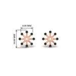 Load image into Gallery viewer, floral-halo-black-diamond-earring-jackets-for-2-carat-studs-in-rose-gold-fdear894gblackangle2-2.00ct-nl-rg-hw?v=1762512700
