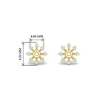Load image into Gallery viewer, floral-halo-diamond-earring-jackets-for-1-carat-studs-in-yellow-gold-fdear894angle2-1.00ct-nl-yg-hw?v=1762512696
