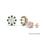 Load image into Gallery viewer, floral-halo-emerald-earring-jackets-for-1-carat-studs-in-rose-gold-fdear894gemgrangle3-1.00ct-nl-rg?v=1762512696
