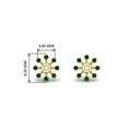 Thumbnail 101 - floral-halo-emerald-earring-jackets-for-1-carat-studs-in-yellow-gold-fdear894gemgrangle2-1.00ct-nl-yg-hw?v=1762512696