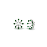 Load image into Gallery viewer, floral-halo-emerald-earring-jackets-for-2-carat-studs-in-white-gold-fdear894gemgrangle1-2.00ct-nl-wg?v=1762512700
