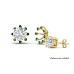 Load image into Gallery viewer, floral-halo-emerald-earring-jackets-for-2-carat-studs-in-yellow-gold-fdear894gemgrangle3-2.00ct-nl-yg?v=1762512700

