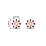 Load image into Gallery viewer, floral-halo-pink-sapphire-earring-jackets-for-1-carat-studs-in-rose-gold-fdear894gsadrpiangle2-1.00ct-nl-rg-hw?v=1762512696
