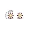 Load image into Gallery viewer, floral-halo-pink-sapphire-earring-jackets-for-1-carat-studs-in-yellow-gold-fdear894gsadrpiangle2-1.00ct-nl-yg-hw?v=1762512696