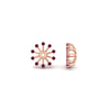 Load image into Gallery viewer, floral-halo-pink-sapphire-earring-jackets-for-3-carat-studs-in-rose-gold-fdear894gsadrpiangle4-3.00ct-nl-rg?v=1762513222