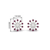 Load image into Gallery viewer, floral-halo-pink-sapphire-earring-jackets-for-3-carat-studs-in-white-gold-fdear894gsadrpiangle2-3.00ct-nl-wg-hw?v=1762513221