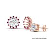 Load image into Gallery viewer, floral-halo-pink-sapphire-earring-jackets-for-4-carat-studs-in-rose-gold-fdear894gsadrpiangle3-4.00ct-nl-rg-lg1?v=1762512708