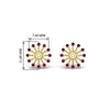 Load image into Gallery viewer, floral-halo-pink-sapphire-earring-jackets-for-4-carat-studs-in-yellow-gold-fdear894gsadrpiangle2-4.00ct-nl-yg-hw?v=1762512708