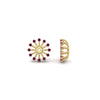 Load image into Gallery viewer, floral-halo-pink-sapphire-earring-jackets-for-4-carat-studs-in-yellow-gold-fdear894gsadrpiangle4-4.00ct-nl-yg?v=1762512708