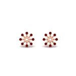 Load image into Gallery viewer, floral-halo-ruby-earring-jackets-for-1-carat-studs-in-rose-gold-fdear894grudrangle2-1.00ct-nl-rg?v=1762512696
