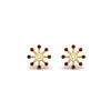 Load image into Gallery viewer, floral-halo-ruby-earring-jackets-for-2-carat-studs-in-yellow-gold-fdear894grudrangle2-2.00ct-nl-yg?v=1762512700
